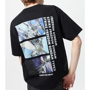 Uniqlo Mobile Suit GUNDAM 45th Anniversary UT Graphic T-Shirt in Black
